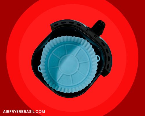 Forma de silicone para fazer receita na AirFryer