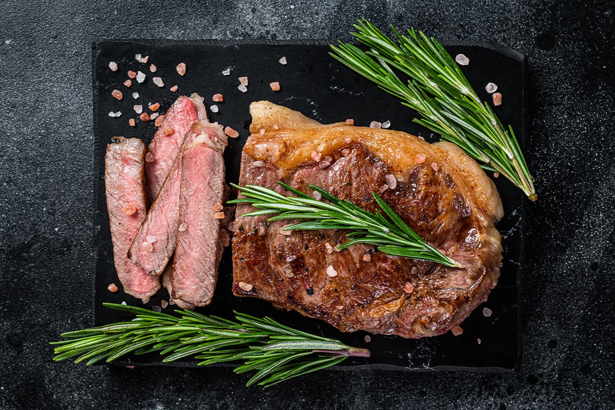 Carne bife de contrafilé na airfryer