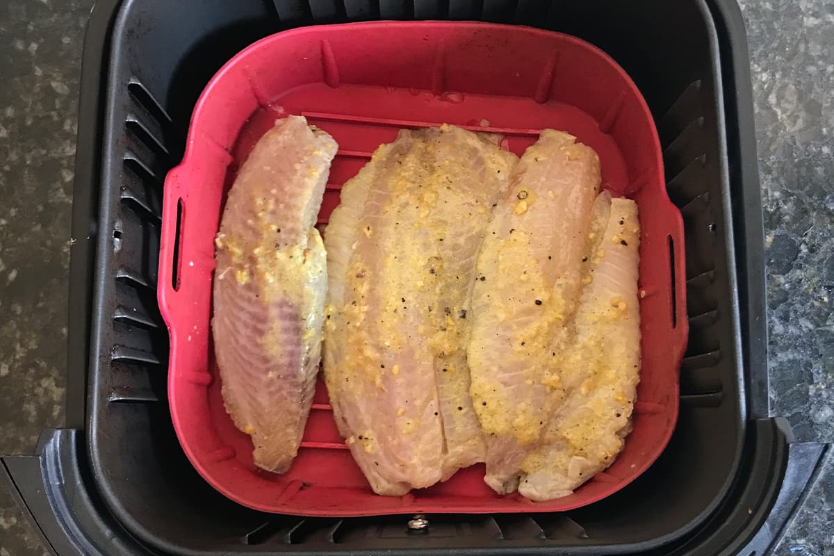 Filé de Tilápia na AirFryer - Passo 3